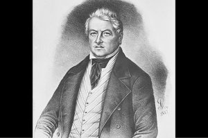 Das Bild zeigt eine Bleistiftzeichnung von Franz Xaver Krenkl aus dem Jahr 1847. Der Maler ist unbekannt.